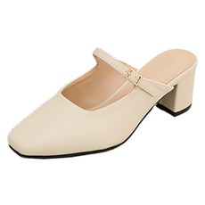 분홍코끼리 여성용 소피아 뮬 슬리퍼 6cm