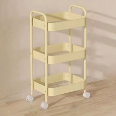 Librika 室內裝飾重點手推車, 黃色, 3層
