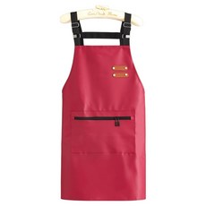 怦然心動多用途防水圍裙, 紅色, 1個