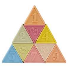 Kes.B 運動軟Q堆疊積木9件組, 1套, 混合顏色