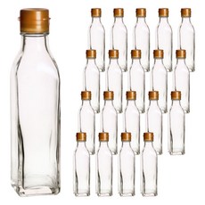 서울패키지 사각 오일병 골드캡, 20개, 170ml