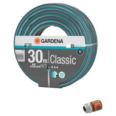 GARDENA 嘉丁 經典水管 13mm*30m 18009+水管接頭 215組, 1套, 混合色