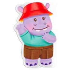 델리 버터베어 아크릴 집게 클립, 헬로히포, 1개