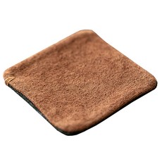 모던앳 정사각 양면 티코스터 패브릭 컵받침, 라떼브라운, 1개