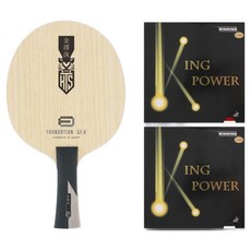 TMOUNT Foundation GF.K 桌球拍 + King Power 膠皮 組合套組, 1套, 單一商品
