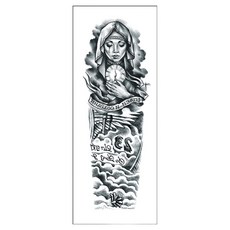 gelluna 男士黑色長袖DIY紋身刺青貼紙, 1個, T-78