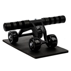 HARDYROAR AB滑輪滾輪腹肌核心運動器材, 黑色, 單一商品