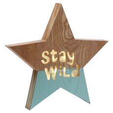 VERSA 木質星星燈飾, 藍色 - 溫馨浪漫的居家裝飾燈