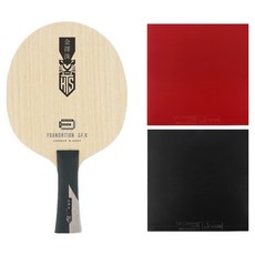 TMOUNT Foundation GF.K 桌球拍 + Masterpiece 雙面膠皮組合套組, 1套, 單一商品