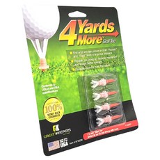 4 Yards More Greenkeepers 高性能短版高爾夫球釘組, 紅色, 1組