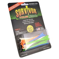 Survivor Greenkeepers 專業旋轉飛行距離巡迴賽高爾夫球釘套組, 1套, 白色, 橘色, 藍色, 綠色