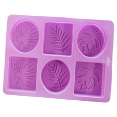 棕櫚葉6孔模具, 紫色, 1個