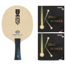 TMOUNT Foundation ALC 桌球拍 + King Power 膠皮 組合套組, 1套, 單一商品