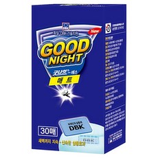굿나잇 한국디비케이 에스 매트 전자모기향 훈증매트 리필 30p, 60g, 1개