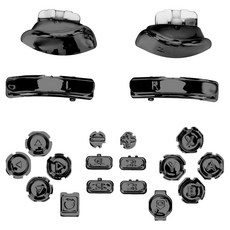 HOHOO 任天堂 Switch Joy-Con 搖桿帽 按鈕 自行維修工具套組, 1套, 鍍鉻黑, 單一商品