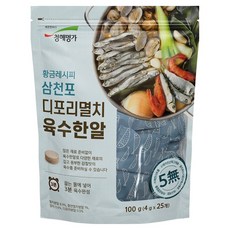 청해명가 삼천포 디포리 멸치 육수한알 25p, 100g, 1개