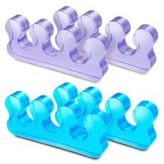 Pogeun Sangjeom 矽膠美甲分趾器 藍色 x 2p + 紫色 x 2p 套組, 1套