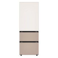[색상선택형] LG전자 오브제 324L 스탠드형 김치냉장고 글라스 Fit & Max 김치톡톡 방문설치, 베이지 + 클레이브라운, Z334GBC122S