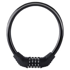 정상아이앤 도난방지 잠금 자전거 자물쇠 와이어락, 블랙, 1개