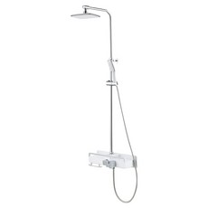 두진 심플 선반형 해바라기 레인샤워 수전 화이트 DS5200 방문설치, 1개