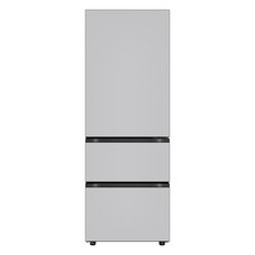 LG전자 오브제컬렉션 324L 3도어 스탠드형 김치냉장고 디오스 김치톡톡 Fit & Max 방문설치, 크림그레이, Z334MRR122S