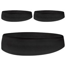 ZIKLAG Aqua Cool 運動髮帶, 黑色, 3個