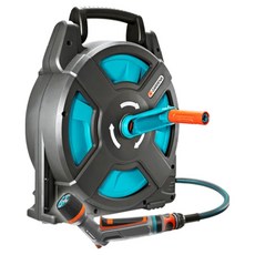 GARDENA 嘉丁 高級舒適噴嘴 + 露營用移動式水管捲盤盒 15公尺套組 2662-304, 1套, 單一顏色