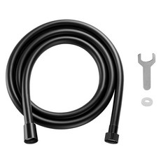고씨네 퓨어바스 PVC 줄꼬임 물때방지 샤워호스, 1.5m, 블랙