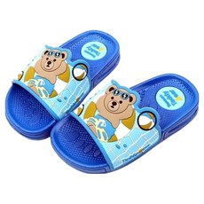 Lulushu 兒童款古銅色泰迪熊拖鞋 BY121