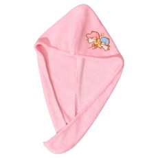 LITTLE TWIN STARS 雙星仙子 毛絨刺繡吸水浴帽 65 x 22cm 60g, KiKiLaLa雙子星, 1條