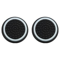 호후 플스5 PS5 Portal 포탈 컨트롤러 조이스틱 커버 스틱캡 미방, 블랙 + 화이트, 2개