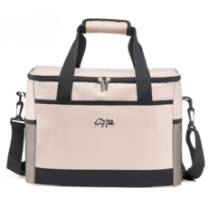탄룩 휴대용 야외 캠핑 아이스백 라지, 베이지, 30L