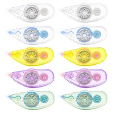 바르네 아이러브미스테이크 수정테이프 5m 10p, 혼합색상, 1세트