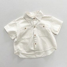 이유몽 아동용 통기성 피엘로 베이직 코튼 셔츠