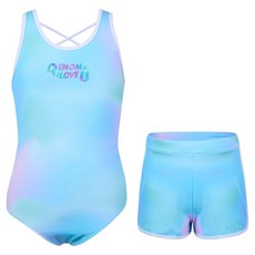 renoma kids 女童款海洋染色褲子+連身泳衣套裝 RN-GS2F512