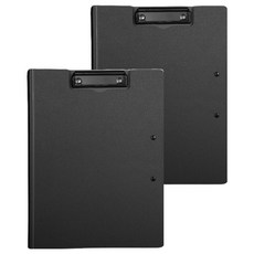 Akako 軟質粉彩封面板夾 黑色, 2個