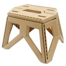 ANTIAN 戶外露營野餐便攜軍風折疊椅, 卡其色, 1個