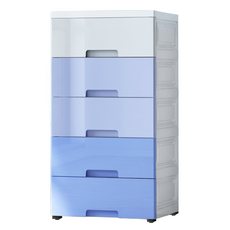STYLE 格調 漸層系列 5層DIY收納櫃, 藍色