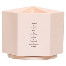 보스툴 육각 회전형 심플한 연필꽂이, 핑크, 1개