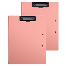 Akako 軟粉彩封面文件板夾 粉紅色, 2個