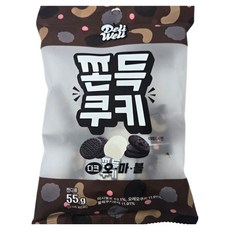 델리웰리 쫀득쿠키 다크 오마블, 55g, 1개