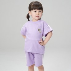 키즈꼬모 아동용 통기성 별이 반팔 상하의 세트