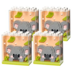 민화샵 동물 블록 액자 만들기 I240064, 4개, 코알라