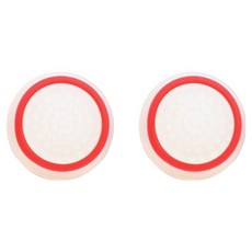 호후 플스5 PS5 Portal 포탈 컨트롤러 조이스틱 커버 스틱캡 미방, 화이트 + 레드, 2개