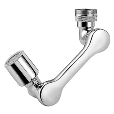 AHOYE 1080°萬向旋轉水龍頭起泡器 防濺節水 台灣出貨, 1個, 均碼