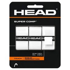HEAD 海德 Super Comp Over網球拍握把布 3入, 白色, 1個