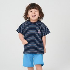 키즈꼬모 아동용 통기성 삐리뽀 반팔 상하의 세트