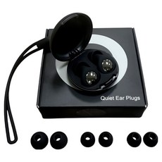 JUSTPICK 隔音矽膠耳塞組 黑色, 1套