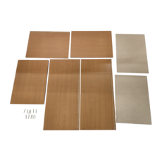 EASYHOME 實芯櫃 收納櫃 41.7 x 28.4 x 60cm 簡約風格, 2層