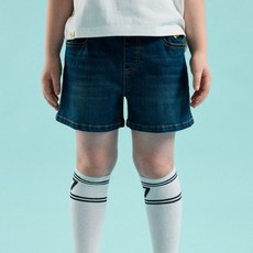 MARK GONZALES KIDS 兒童款 Angel 三分水洗丹寧短褲